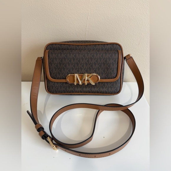 Michael Kors Parker Medium Logo Crossbody Bag - Picture 13 of 15